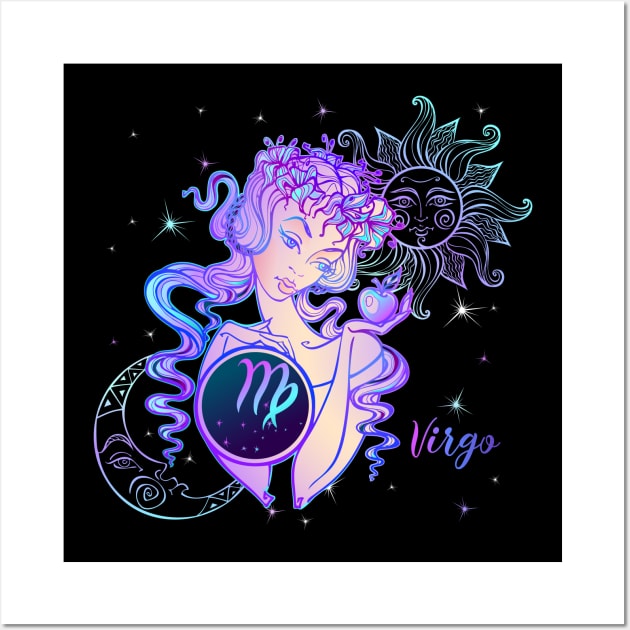 Virgo Astrology Horoscope Zodiac Birth Sign Gift for Women Wall Art by xena